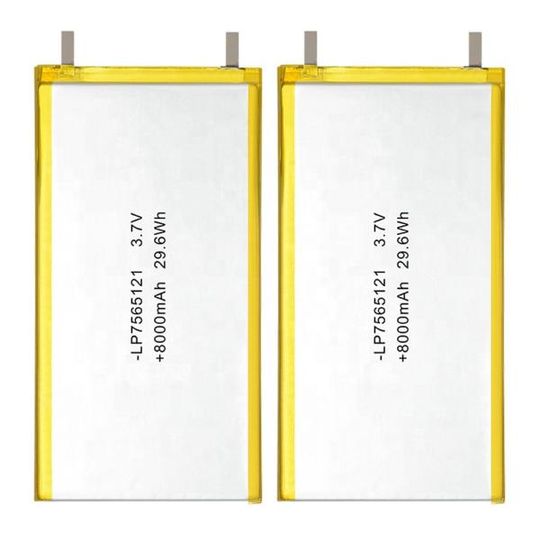 3.7V 8000mAh Lithium Polymer Battery with 500 Cycles for Digital Products