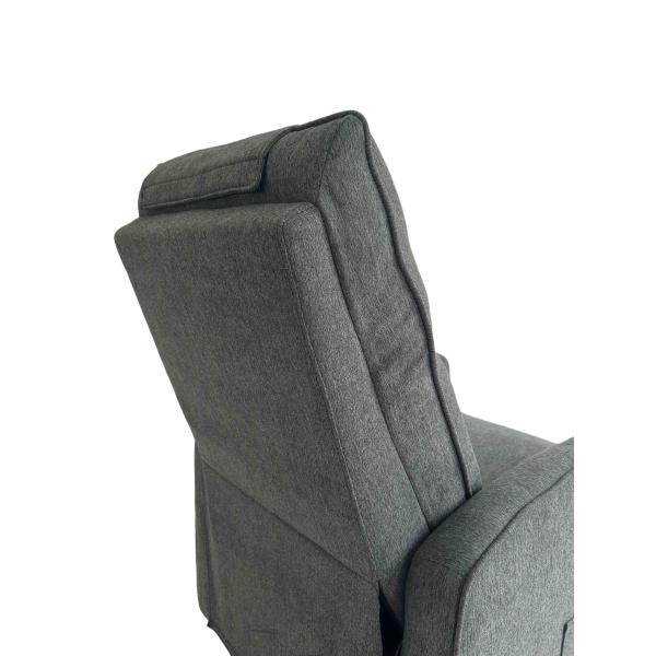 Accent Chair with Ottoman Set Velvet Reclining Reading Armchair with Adjustable Backrest for Living Room