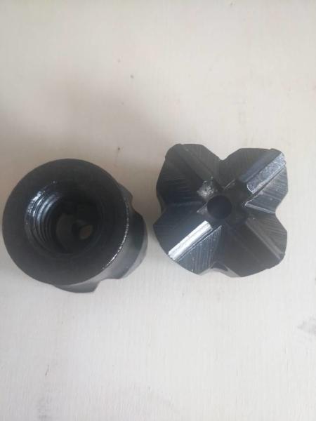 H25 - 42mm Diameter Cross Drill Bit Threaded Small Hole Drilling Tools For Minning Quarring