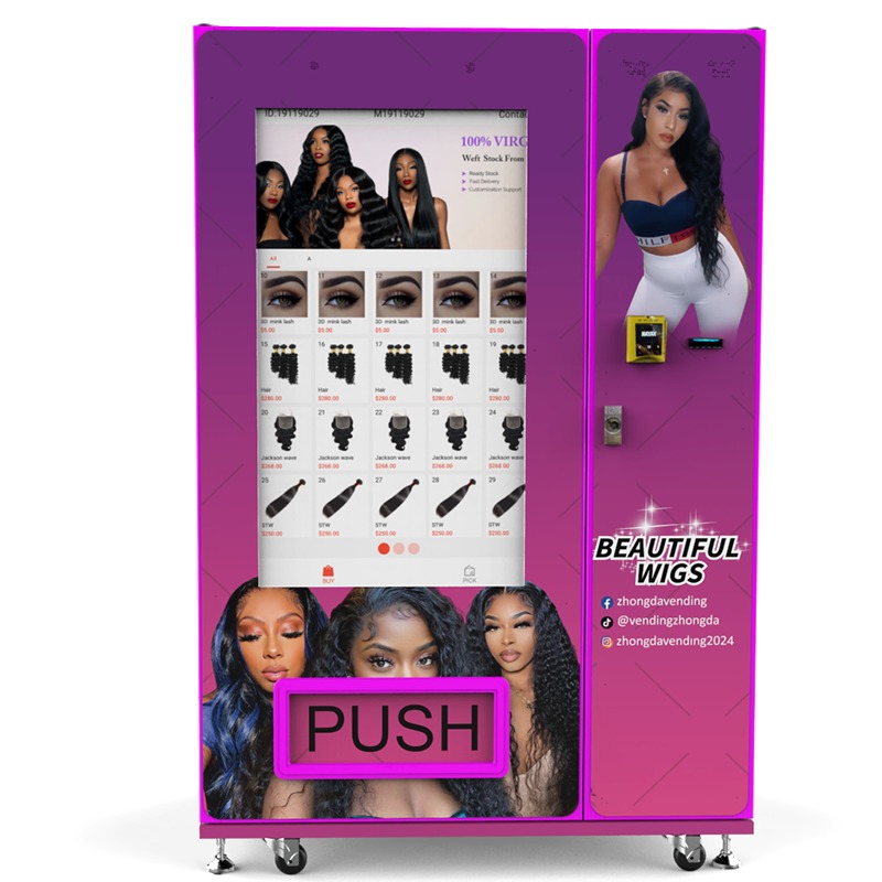 Wholesale Custom Touch Screen 49 Inch Hair Sticker Vending Machine for Retail Items New Innovations Product