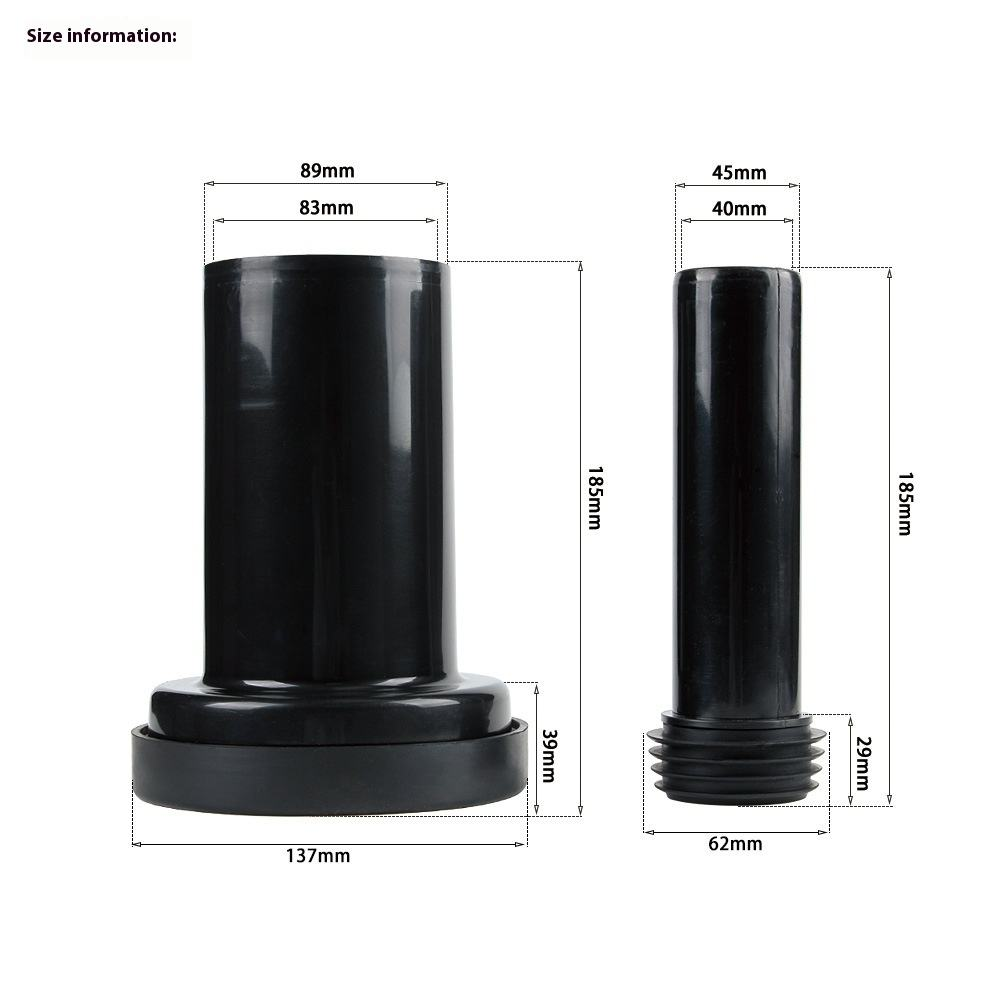 180mm D90 Modern Plastic Direct-Drain Pipe, With Hidden Water Tank And Wall-Mounted Toilet Connection