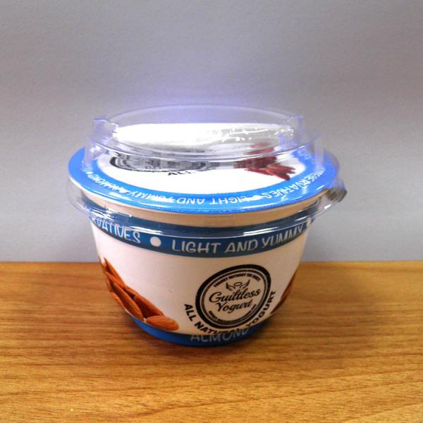 Food Grade Disposable customized plastic yogurt milk drink cup with aluminum foil lid