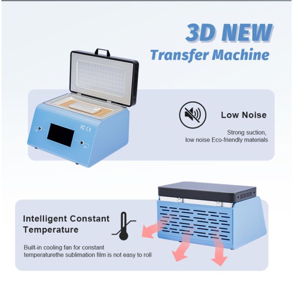 3D Sublimation Phone Case Printing Machine Kit Vacuum Heat Press for iPhone Samsung Custom Case Maker With Molds and Films