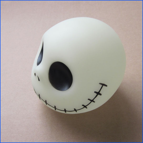 Cartoon plastic death head money bank, zombie vinyl piggy bank gifts for kids or promotion