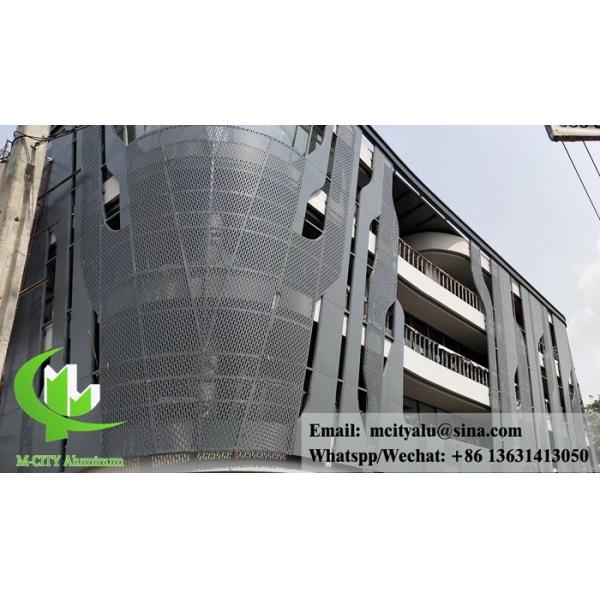 3мм перфорированные металлические облицовки металлические фасады металлические экраны для стенной облицовки порошкообразные покрытия черные