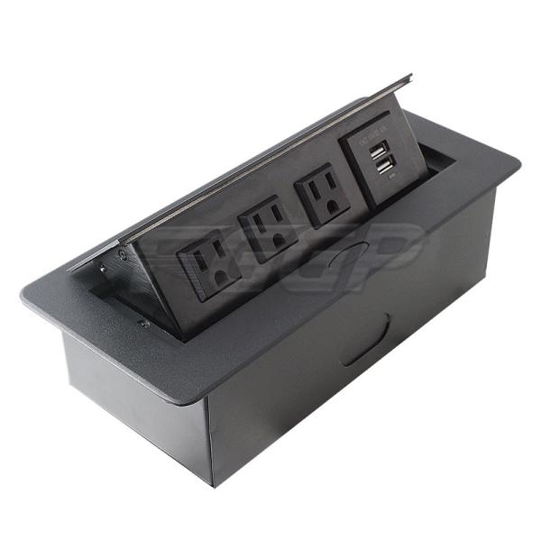 Взрывозащищенные 13amp хлопают вверх настольный выход гнезда Retractable