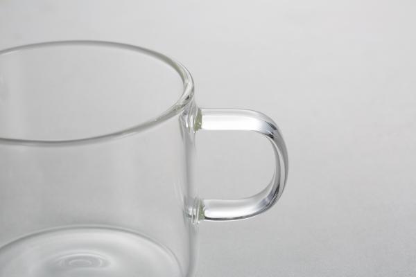 Clear Double Glass Coffee Cups Espresso Coffee Milk Tea Heat Resistant With Handle