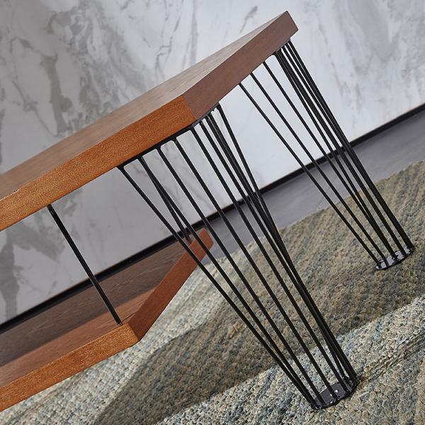 Деревянный журнальный стол ноги паука 17,32 дюймов с вися разделами