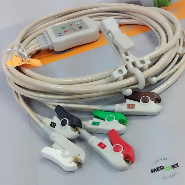 Kontron 7251 ECG Patient Cable , Medical mintor 5 lead ECG cable 12 pins