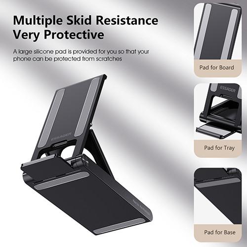 OEM Desktop Phone Holder Foldable Multi Angle Adjustable Non Slip For Cell Phone