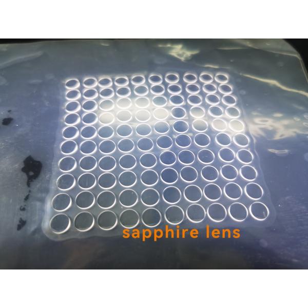Al2O3 Custom Single Crystal Sapphire Laser Cut Windows Glass Dia5.5 x 0.5mmt DSP