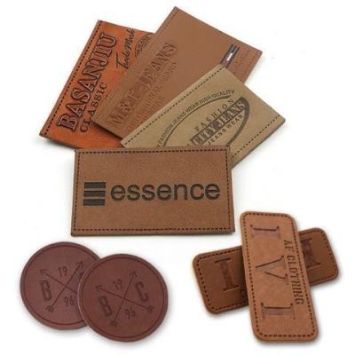 Custom Printed Clothing Leather Labels Customized Embossed Leather Patch