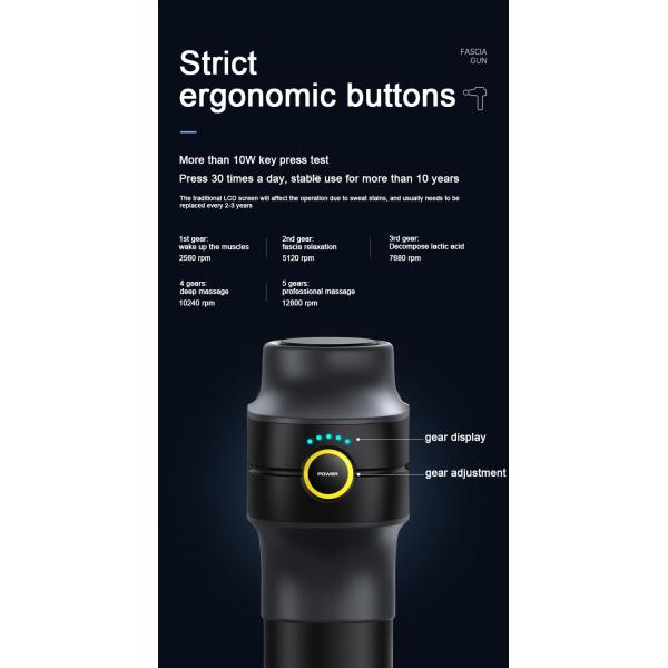 8 Heads Handheld Body Massager Gun Deep Tissue Full Body Percussion Massage Gun