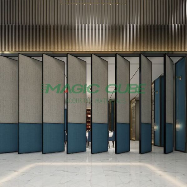 Adjustable Speed Sound Insulation Movable Partition Wall with High Flexibility for Professional Space Division