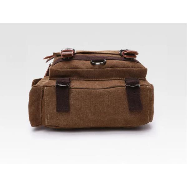 Сумка посыльного холста ноутбука 16OZ плечевого ремня кожаного тела людей взаимного одиночная стильная