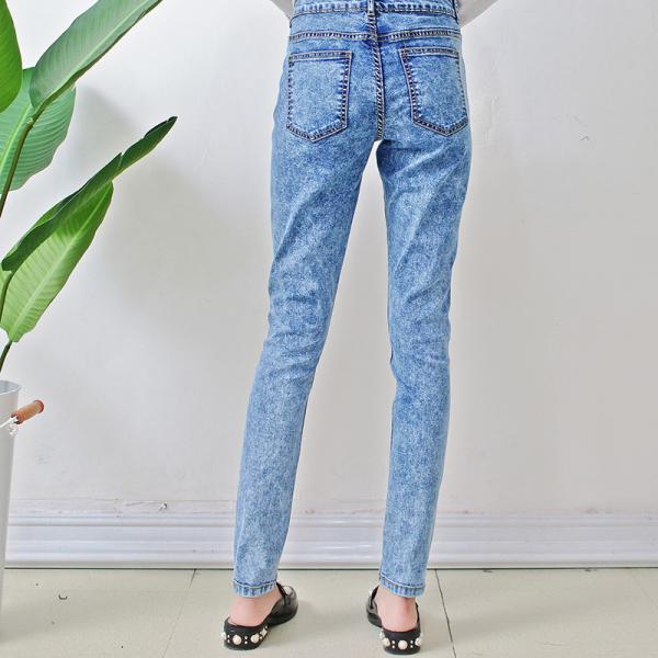 Women's Fancy Stretch Jeans With Whiskers