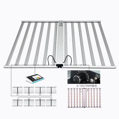 ANDY Full Spectrum Foldable LED Grow Light 1200W 12 Bar LED Grow Light Dimmable