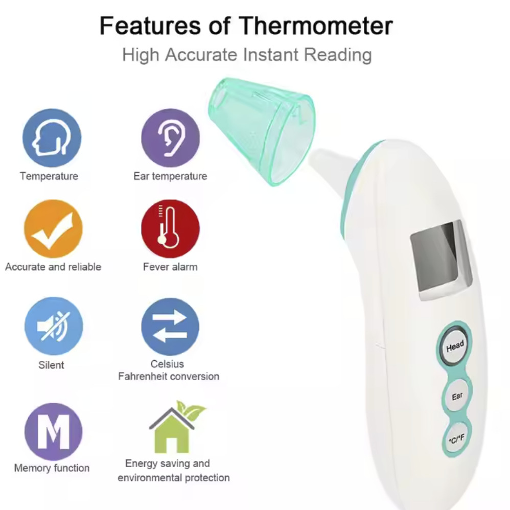 LCD Display Digital Forehead Body Infrared Thermometer For Baby Or Adult Needs