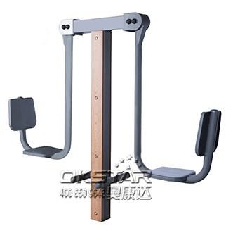 china outdoor park gym equipment  park wood outdoor leg press machine