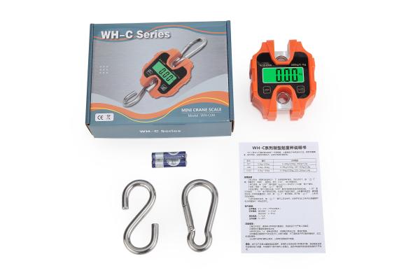 Balance de grue numérique portable Weiheng 250 kg avec plastique ABS, acier inoxydable et écran LCD