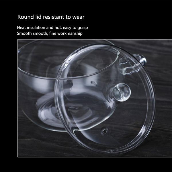Soup Round Double Ears 1800ml Borosilicate Glass Pot