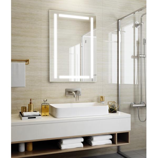 2023 Design Hotel Bathroom Антитуманный сенсорный экран Smart LED Стенное зеркало с Bluetooth