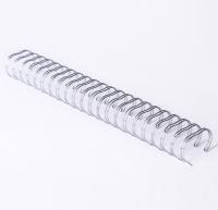 Attache en spirale de fil de carnet, 3/8 pouce plaquant le double anneau de fil