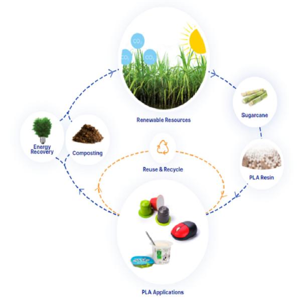 Biodegradable воздух PLA до Nonwoven ткань 150GSM Recyclable