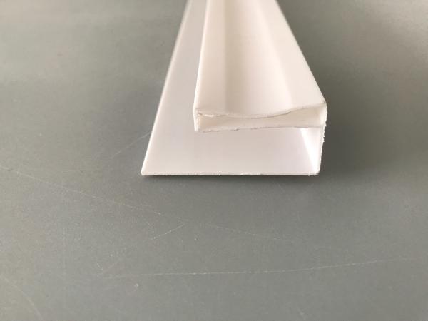 Glossy Printing Extruded Plastic U Channel Waterproof UV Protection