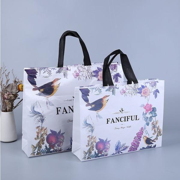 Foldable Non-woven Shopping Tote Bag Custom Packaging with Logo Portable Carrier