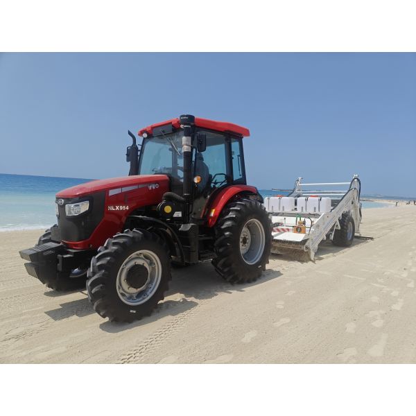 HANDSOMER 2500 Tractor Towable Beach Cleaner | 2.5m Hydraulic Sand Sifter For Stone & Coral Removal