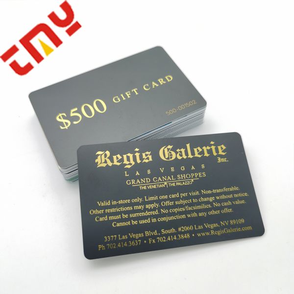 Custom Gift Card Pvc Plastic Card Waterproof With Personalized Printing for Gift