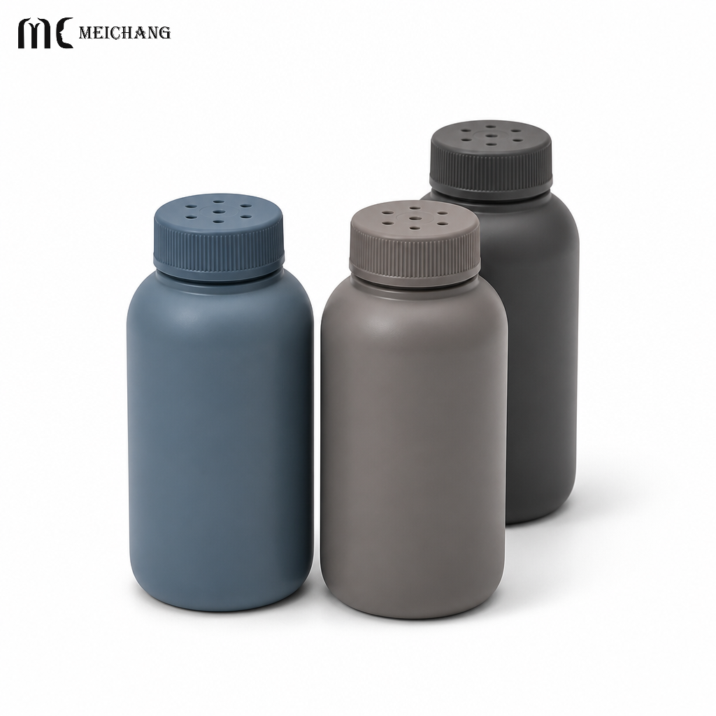 100g HDPE Powder Bottle with Sifter Cap for Baby Powder & Cosmetic Powder Packaging (MC-1505)