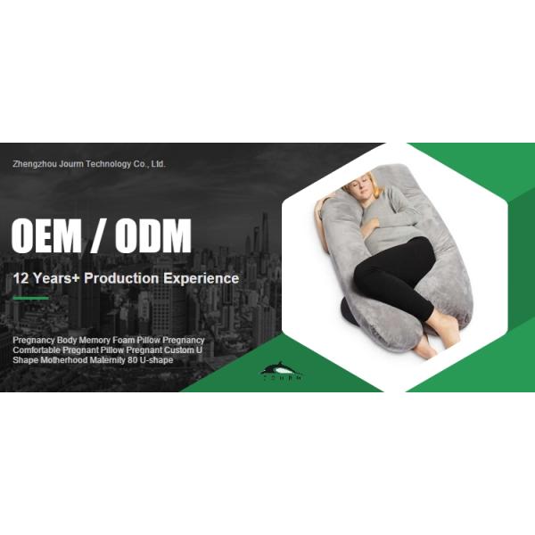 Expectant Mothers' Comfortable Pregnancy Body Memory Foam Pillow with U Shape Design