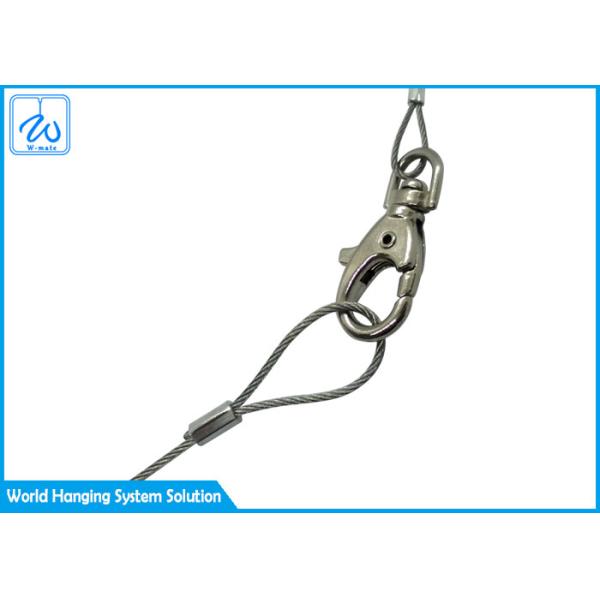 Safety Lanyard Tool Cable Ends Wire Rope Loop For Wire Suspension Systems