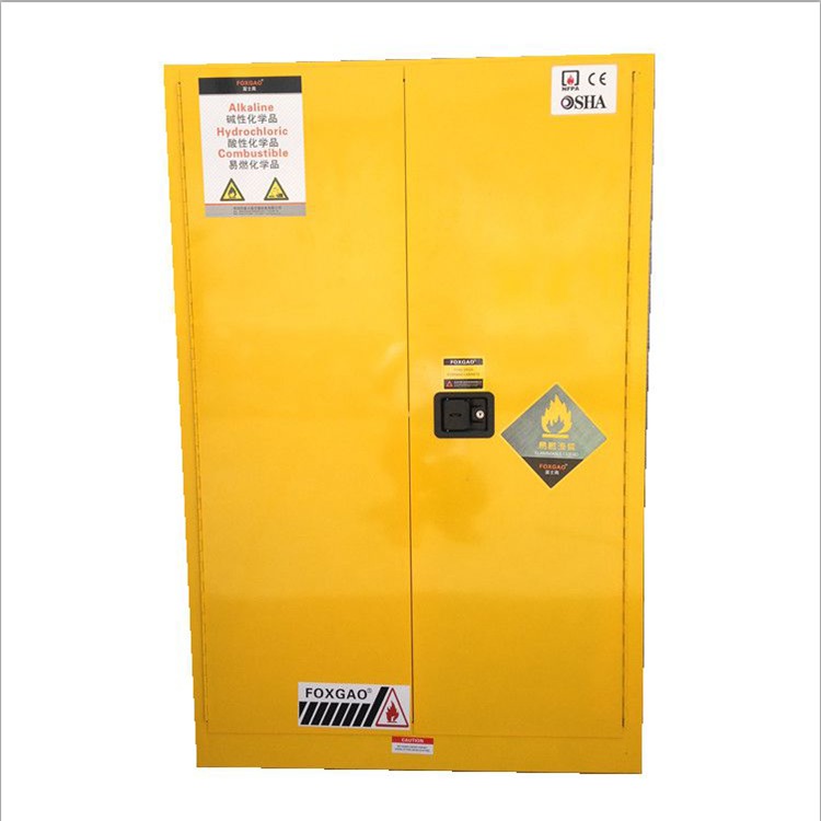16 Gallon Flammable Liquid Storage Cabinet Fireproof Chemical Storage Cupboards