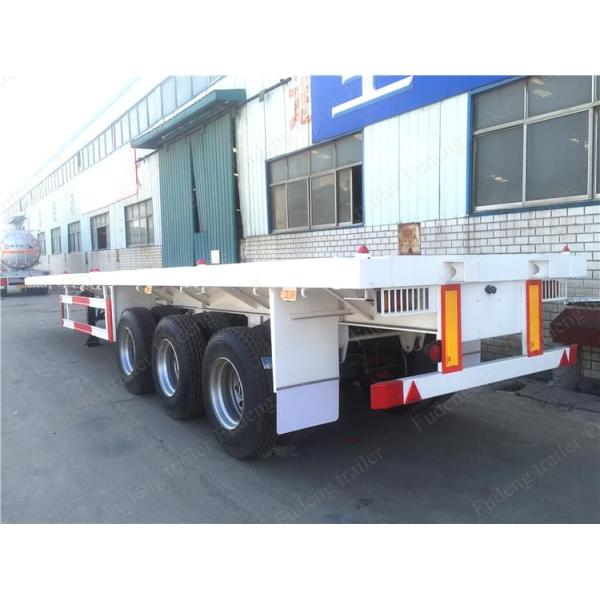 35 Ton 12 Wheeler Flatbed Container Trailer 3 Axle Semi Trailer 2500 *2500 * 1550mm