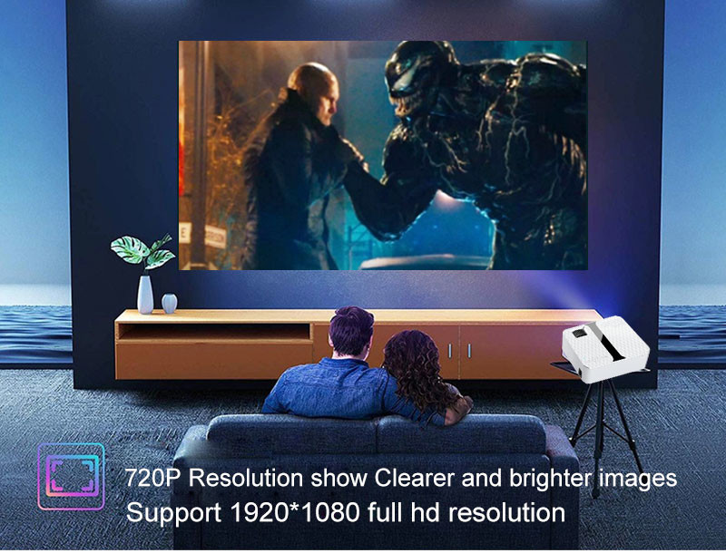 Умный освещая радиотелеграф репроектора СИД LCD уточнил фильм видео родной 4K цифров домашний