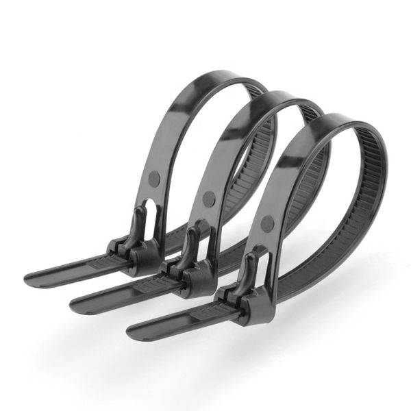 Adjustable Self Locking Cable Ties Custom Logo For Bunding Wires