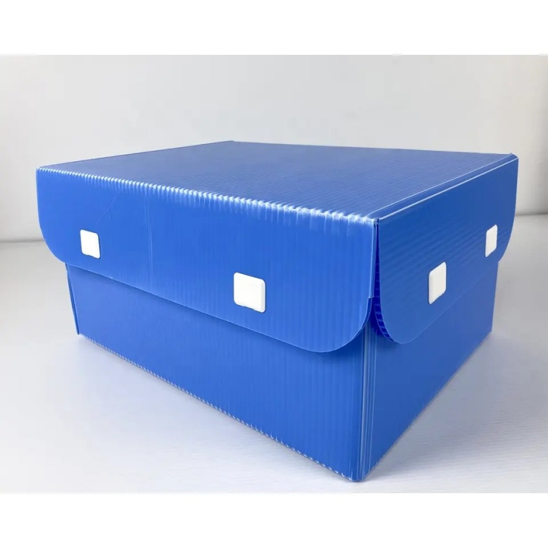 Corrugated Plastic Box is made from durable polypropylene (PP) corrugated sheet. It is lightweight, waterproof, reusable, impact-resistant, and ideal for packaging and storage