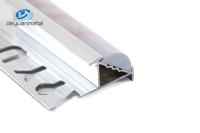 O canto de alumínio redondo perfila a superfície anodizada com marmorear do PVC