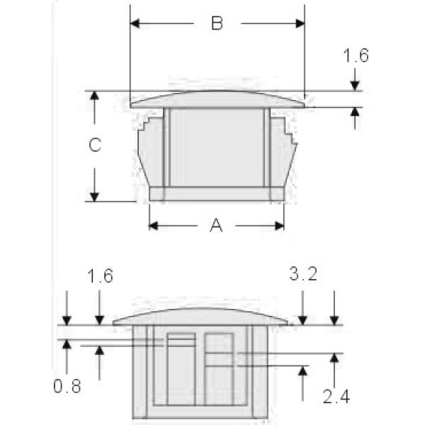 Nylon Buckle Type hole Plug