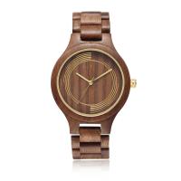 Montres de luxe favorables à l'environnement en bois avec le mouvement de quartz du Japon