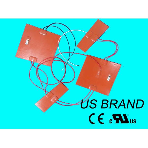 Waterproof 12v Silicone Rubber Heaters To Heat Drum Wire Fast Heating