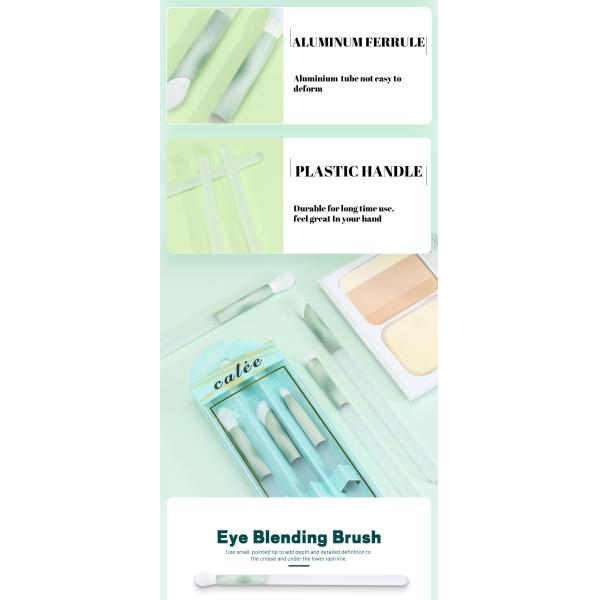 3 шт. для макияжа глаз, настраиваемая, синтетическая прическа и пластиковая ручка, PVC упаковочная коробка