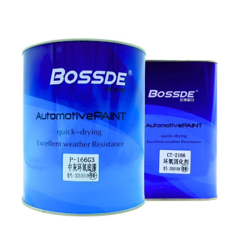 2K Grey Epoxy Primer Grey Base And CT2116 Hardener Kit Anti Corrosion Primer For Car Repair Panel And Industrial Metal Painting