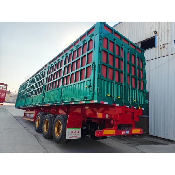 Grade Heavy Duty Self-dumping Cattle Carrier Trailer for Livestock Transport Truck