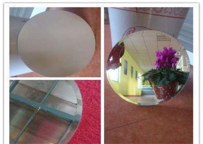 Safety Grey Tinted Mirror Glass , Size Customized Mirror Float Glass For Decorative