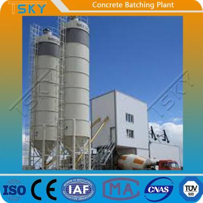 Transporte de correia que alimenta a HZS180 o equipamento de tratamento por lotes concreto