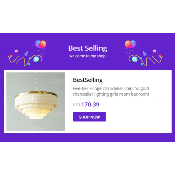 Gold Chandelier Wooden Beaded Lighting Fixture Fringe Hanging Light Silas Chandelier (WH-AP-652)